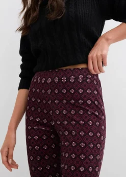 Ausgestellte Leggings aus softem Samt|bonprix