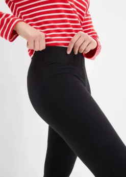 bonprix Bekleidung·Kleider|Hosen|ausgestellte Leggings (2er-Pack) schwarz