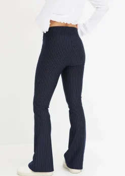 Ausgestellte Schlupfhose mit Nadelstreifen|bonprix Discount