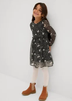 Ausgestelltes Chiffonkleid|bonprix