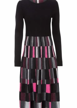 Ausgestelltes Jacquard-Strickkleid|bonprix New