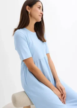 Ausgestelltes Jerseykleid aus schwerer Baumwolle|bonprix Sale