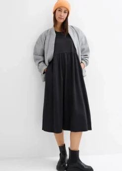 Ausgestelltes Jerseykleid aus schwerer Baumwolle|bonprix Hot
