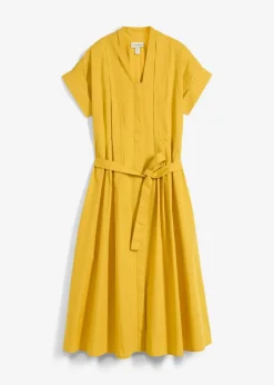 bonprix Kleider|Bekleidung·Pullover & Strickjacken|Ausgestelltes Kaftan-Kleid lemoncurry