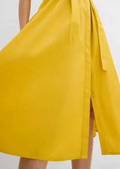 bonprix Kleider|Bekleidung·Pullover & Strickjacken|Ausgestelltes Kaftan-Kleid lemoncurry