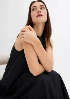 Ausgestelltes Midikleid aus Viskose-Mix|bonprix Discount