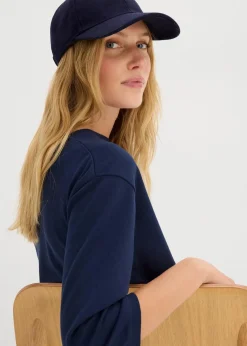 bonprix Basics|Sweat|Ausgestelltes Sweatkleid dunkelblau