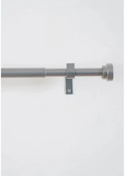 bonprix Gardinenstangen & -Zubehör|Ausziehbare Gardinenstange mit Endstück silber