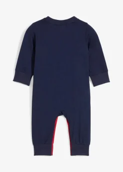 bonprix Bodys & Strampler|Baby Wäsche|Baby Overall mit Weihnachtsmotiv rot/dunkelblau bedruckt