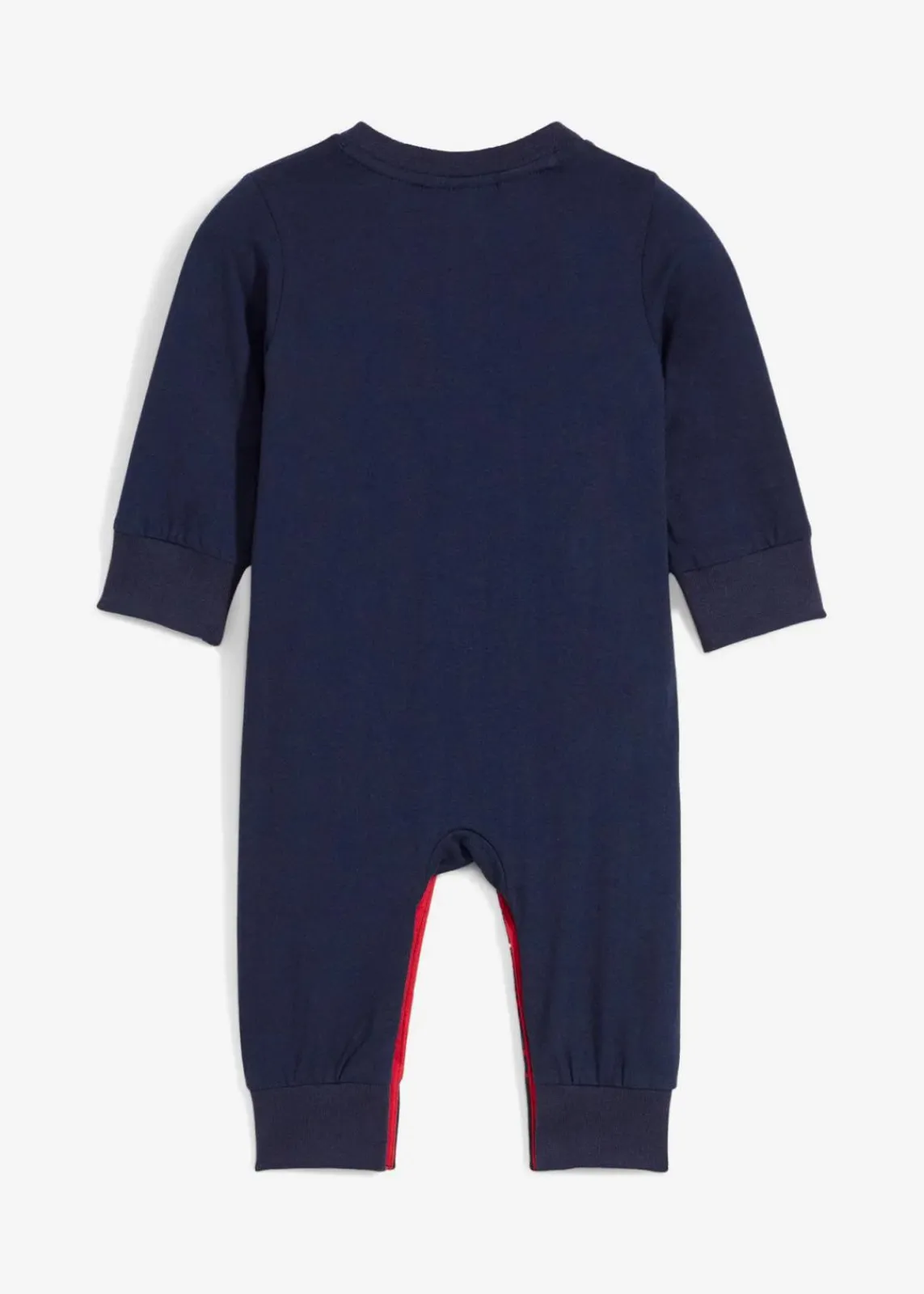bonprix Bodys & Strampler|Baby Wäsche|Baby Overall mit Weihnachtsmotiv rot/dunkelblau bedruckt