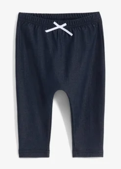 bonprix Hosen & Leggings|Baby-Leggings aus weicher Baumwollmischung blau denim
