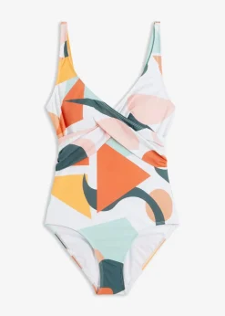 Badeanzug in Wickel-Optik|bonprix New