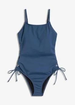 bonprix Nachhaltigere Materialien|Badeanzüge|Badeanzug mit Schnürung blau