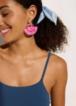 bonprix Nachhaltigere Materialien|Badeanzüge|Badeanzug mit Schnürung blau