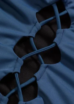 bonprix Nachhaltigere Materialien|Badeanzüge|Badeanzug mit Schnürung blau