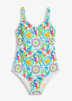 Badeanzug mit V-Ausschnitt|bonprix