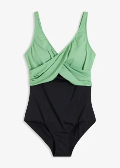 Badeanzug mit Wickeloptik|bonprix Hot