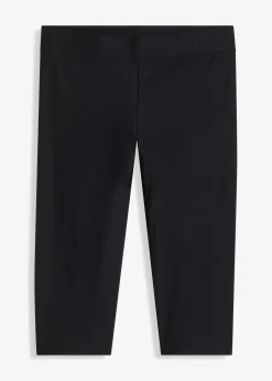 bonprix Nachhaltigere Materialien|Bedeckende Bademode|Badecaprihose mit elastischem Bund schwarz