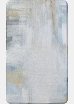 bonprix Badematten|Badematte mit Memory Schaum blau bedruckt