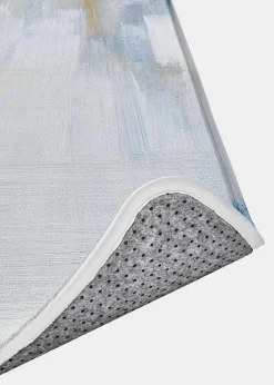 bonprix Badematten|Badematte mit Memory Schaum blau bedruckt