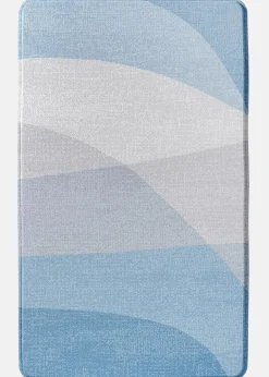 bonprix Badematten|Badematte mit Memory Schaum blau bedruckt