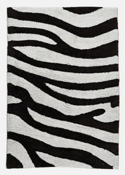 bonprix Badematten|Badematte mit Zebra- Muster schwarz zebra