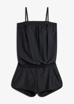 bonprix Bademode·Badeanzüge|Bademode·Bedeckende Bademode|Badeoverall mit Innenslip schwarz