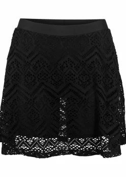 bonprix Mix & Match|Bikinis|Baderock aus Spitze schwarz