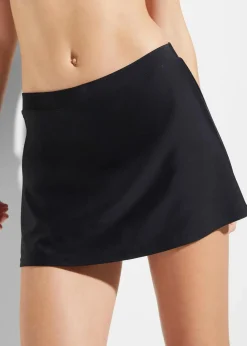 bonprix Nachhaltigere Materialien|Bedeckende Bademode|Baderock mit Innenslip schwarz