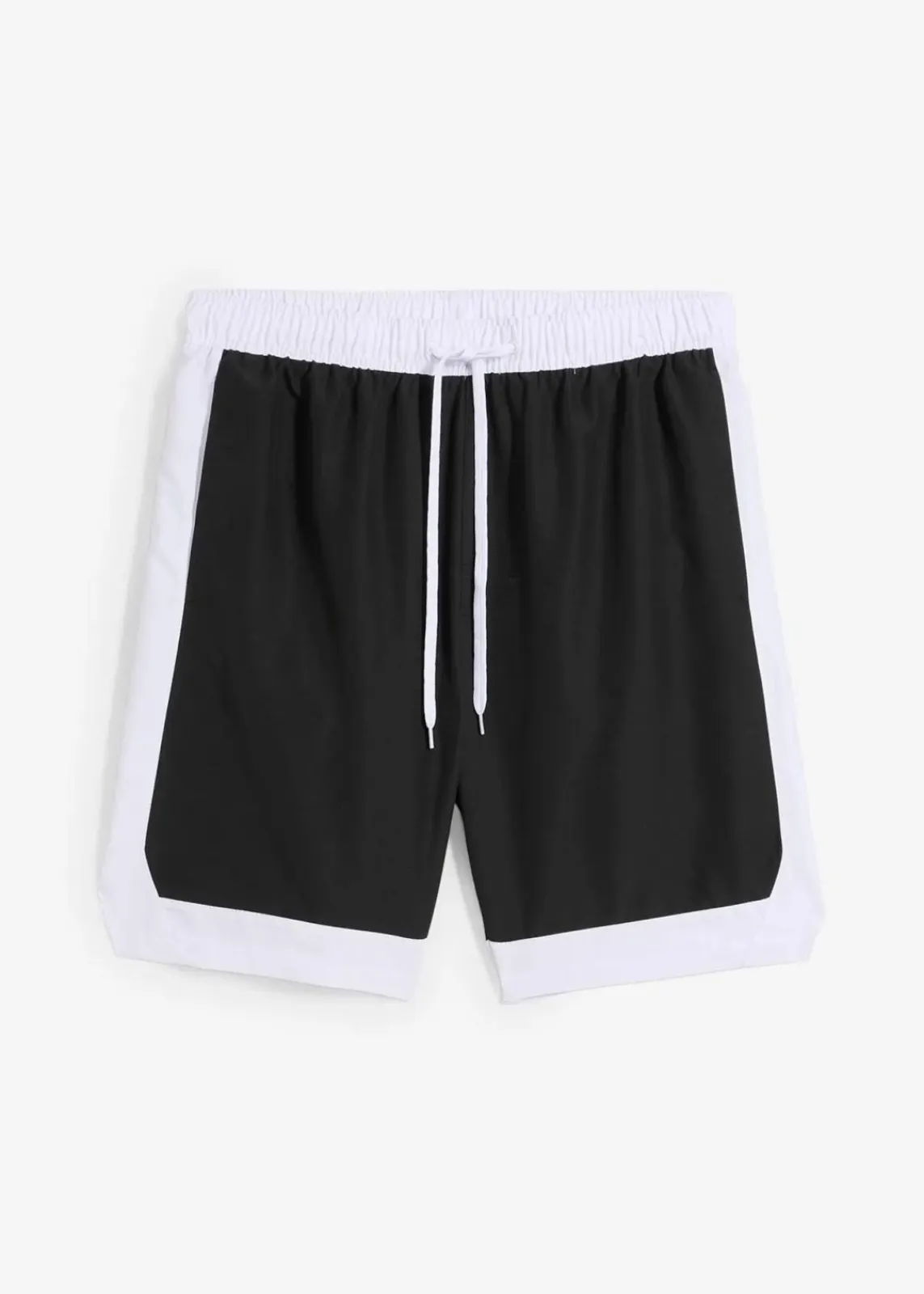 bonprix Große Größen|Badehosen|Badeshorts Herren schwarz/weiß