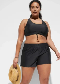bonprix Nachhaltigere Materialien|Bademode·Tankinis|Badeshorts mit Innenslip schwarz