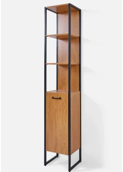 bonprix Badmöbel|Badezimmer Hochschrank natur/schwarz