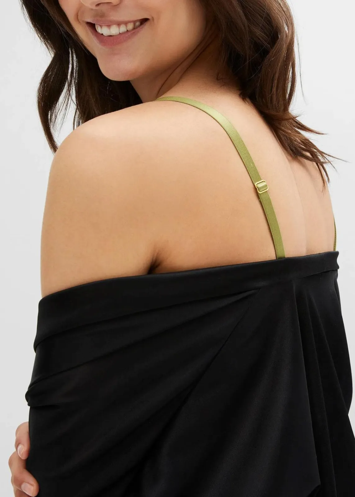 bonprix Große Cups D-H|Nachhaltigere Materialien|Balconette-BH aus feiner Spitze dunkelkhaki