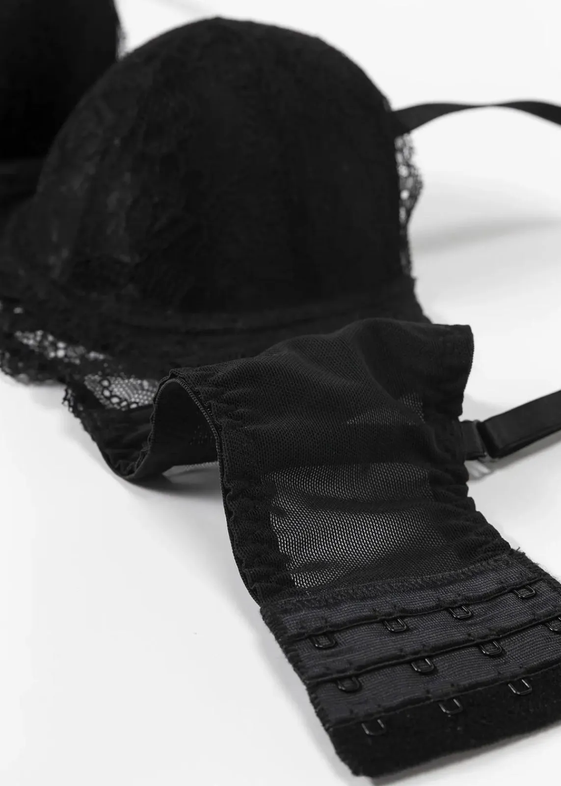 bonprix Große Cups D-H|Nachhaltigere Materialien|Balconette-BH aus Spitze schwarz