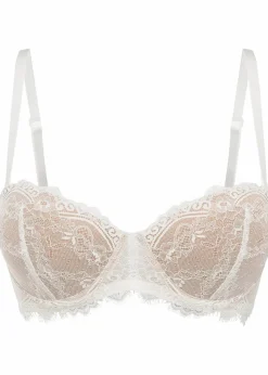 bonprix Große Cups D-H|Bhs|Balconette-BH aus zarter Spitze ecru/hellbraun