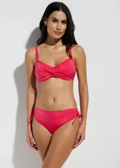 bonprix Große Cups D-F|Nachhaltigere Materialien|Balconette-Bikini aus glänzendem Material (2-tlg.Set) pink