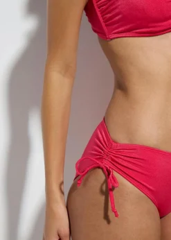 bonprix Große Cups D-F|Nachhaltigere Materialien|Balconette-Bikini aus glänzendem Material (2-tlg.Set) pink