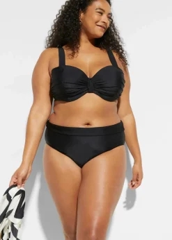 bonprix Nachhaltigere Materialien|Bademode·Bikinis|Balconette-Bikini mit gepolsterten Trägern (2-tlg.Set) schwarz