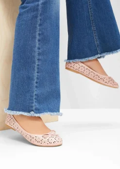 bonprix Schuhe & Accessoires In Spezialgrößen·Schuhe In Übergröße|Sommerschuhe|Ballerinas in bequemer Weite rosa