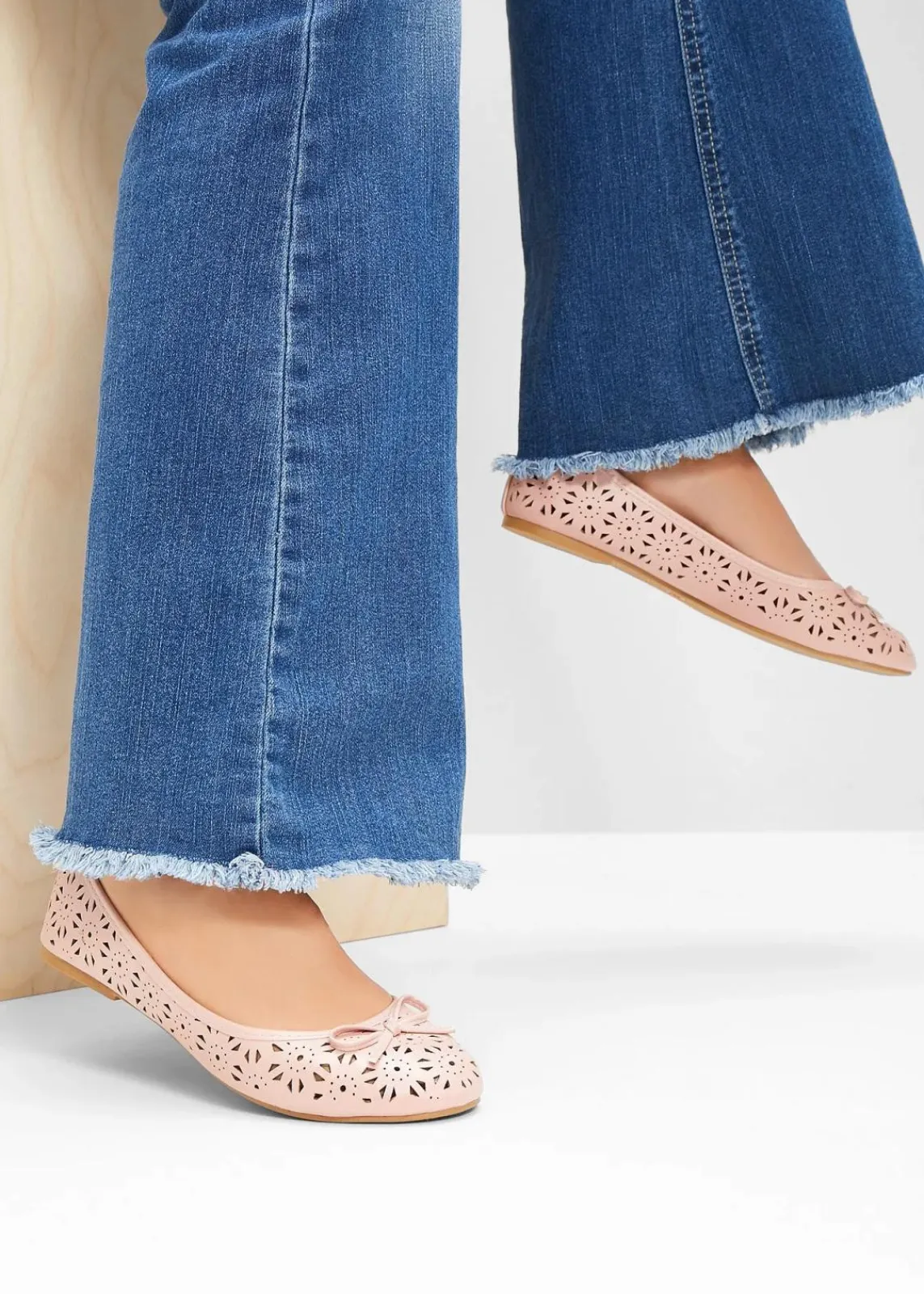 bonprix Schuhe & Accessoires In Spezialgrößen·Schuhe In Übergröße|Sommerschuhe|Ballerinas in bequemer Weite rosa