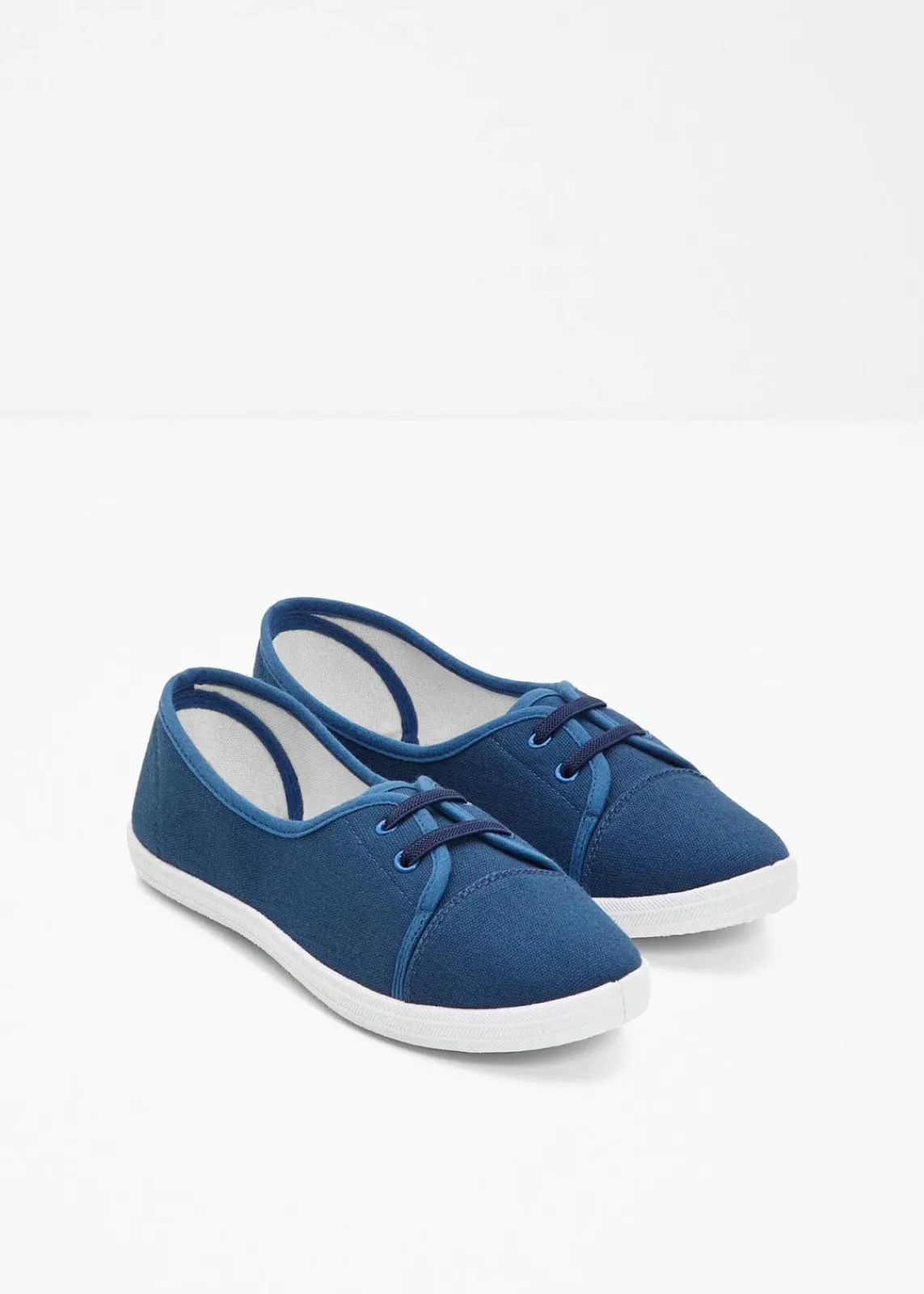 bonprix Sommerschuhe|Ballerinas mit dekorativer Schnürung dunkelblau