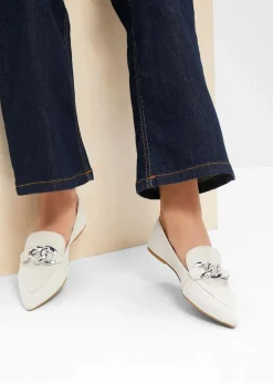 bonprix Sommerschuhe|Ballerinas mit Kette beige