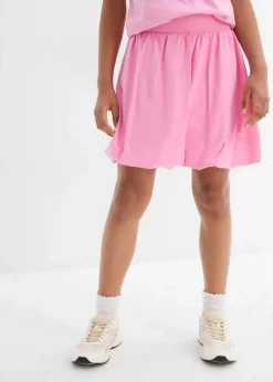 bonprix Mädchen 9-16 Jahre·Röcke|Mädchen 2-8 Jahre·Nachhaltigere Materialien|Ballonrock aus elastischem Bio-Baumwoll-Mix rosa