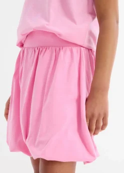 bonprix Mädchen 9-16 Jahre·Röcke|Mädchen 2-8 Jahre·Nachhaltigere Materialien|Ballonrock aus elastischem Bio-Baumwoll-Mix rosa