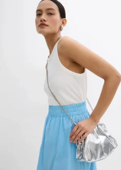 bonprix Röcke|Bekleidung·Sportbekleidung|Ballonrock aus reiner Baumwolle hellblau