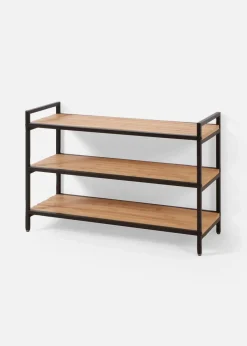 bonprix Badmöbel|Regale|Bambus Regal natur/schwarz