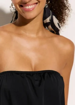 Bandeau-Badeanzug mit abnehmbaren Trägern|bonprix Online