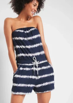 Bandeau-Jumpsuit aus reiner Bio-Baumwolle|bonprix Hot