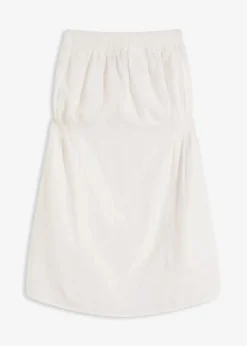 bonprix Strandmode|Bademode·Strandmode|Bandeau-Strandkleid aus luftigem Musselin weiß