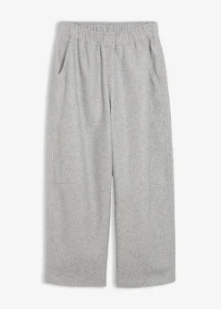 bonprix Bekleidung·Kleider|Zweiteiler & Sets|Barrelhose in Wolloptik schattengrau meliert